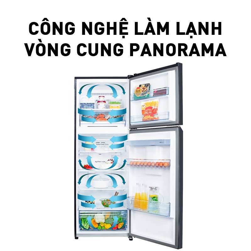 [Mã ELPN500K Giảm 500K Đơn 0Đ] Tủ lạnh Panasonic Kháng Khuẩn 170L NR-BA190PUS9 Bộ Cảm biến Econavi - Ngăn Đá Trên