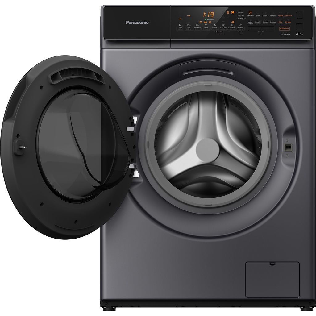 Máy Giặt Cửa Trước Panasonic 10 Kg NA-V10FC1LVT - Diệt khuẩn 99.99% (Xám)