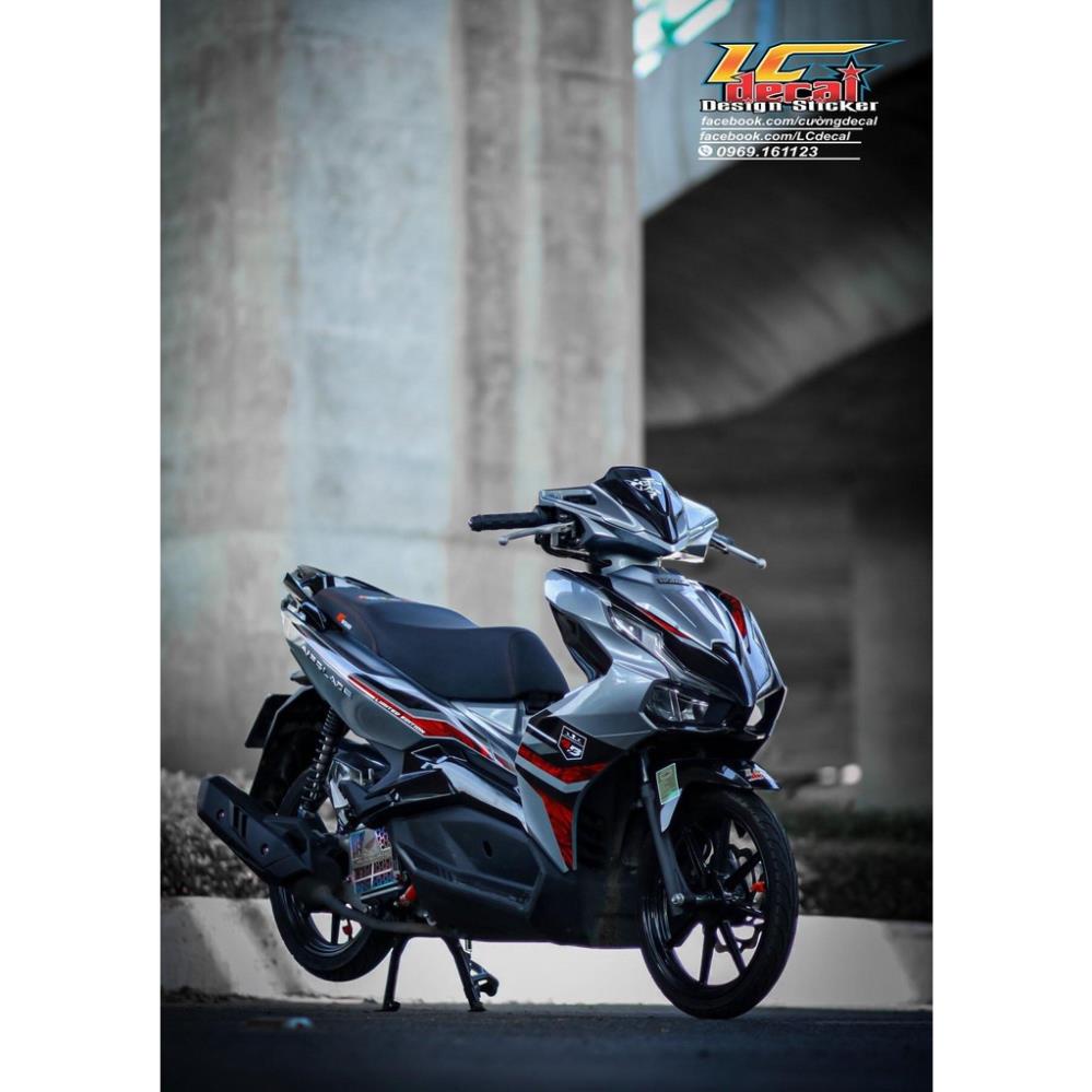 TEM RỜI mẫu mới 2022 họa tiết bắt mắt cho AirBlade 2020 xám Quyen Decal