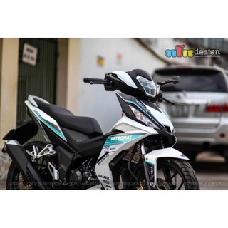 Tem rời dán xe winner v1 mẫu petronas xanh trắng cực hot, hàng 3 lớp chất lượng cao quyen decal