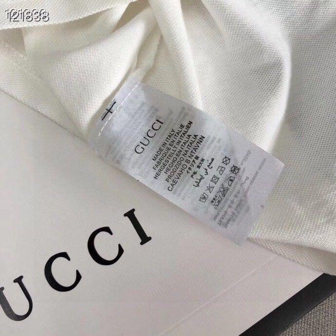 Gucci Áo polo Tay Ngắn Màu Trơn Chất Liệu cotton Thời Trang Mùa Hè 2023 Cho Nam Và Nữ