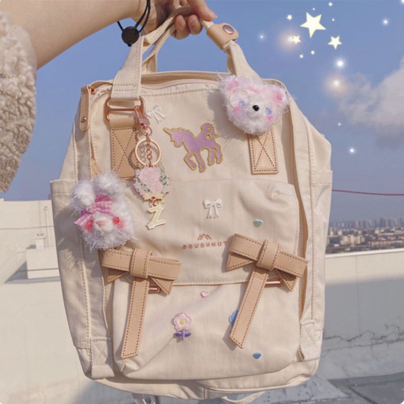 Ba Lô Đi Học / Du Lịch Hình Bánh donut Phong Cách Hàn Quốc Dành Cho Nữ Scho