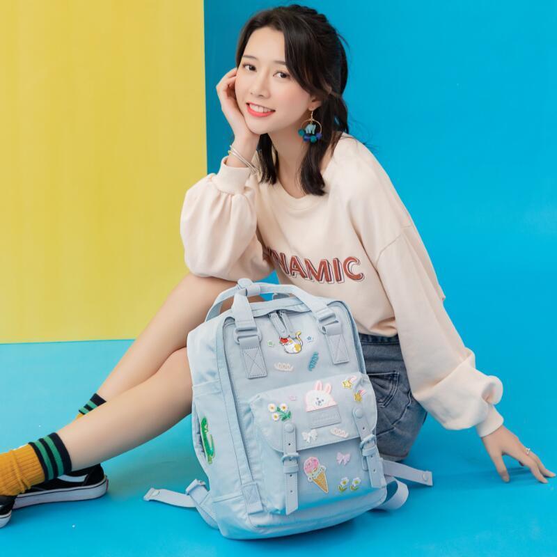 Ba Lô Đi Học / Du Lịch Hình Bánh donut Phong Cách Hàn Quốc Dành Cho Nữ Scho