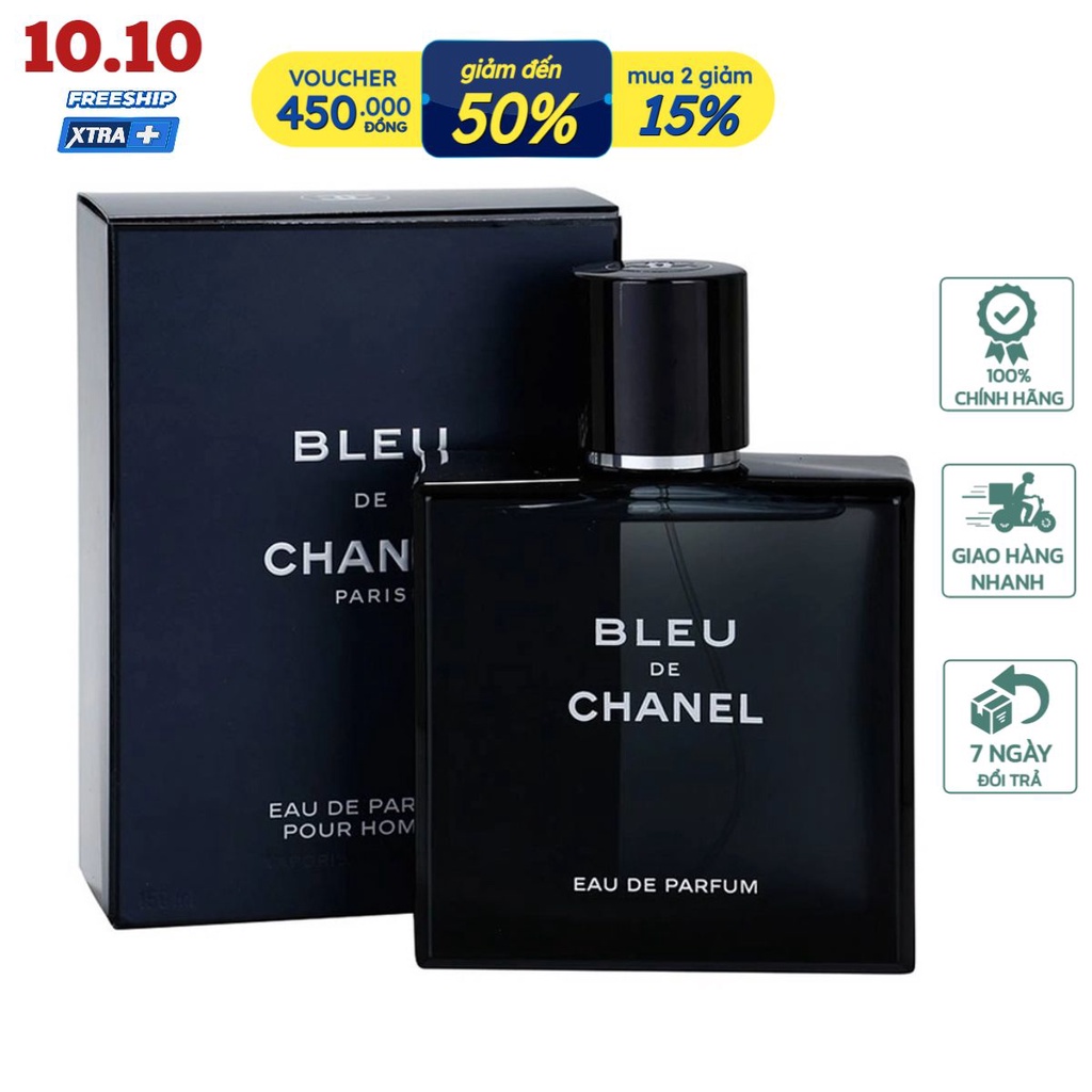 Nước hoa nam sang trọng quý phái Chan.el B.leu 100ml nam tính cuốn hút mạnh mẽ lưu hương lâu - nuochoa.1htshop