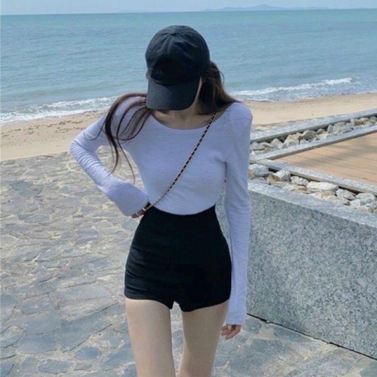 Quần Short Nữ Quần Đùi Hách Chân Dài Ôm Gọn Tôn Dáng V3 Chất Umi Co Giãn Hàn Quốc Khóa Sau | BigBuy360 - bigbuy360.vn