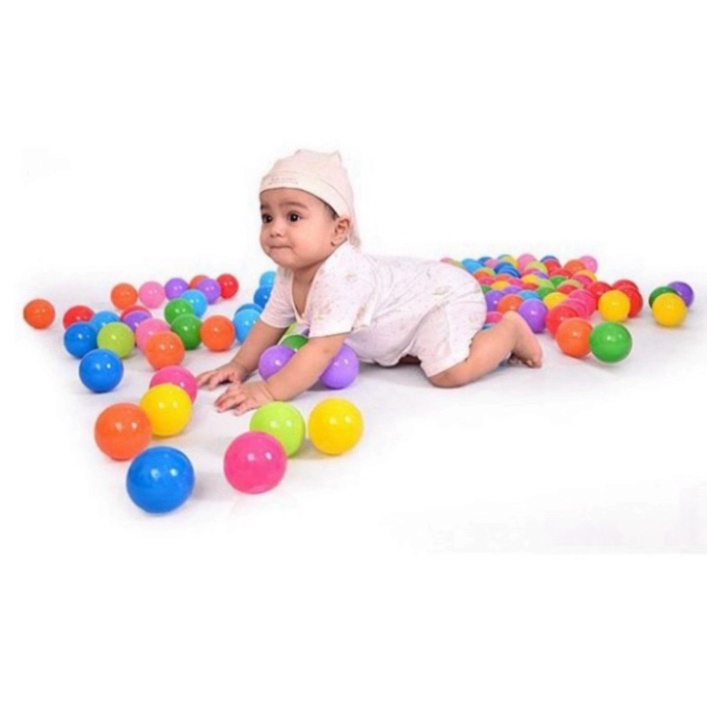 100 BÓNG NHỰA MỀM CHO BÉ } . .