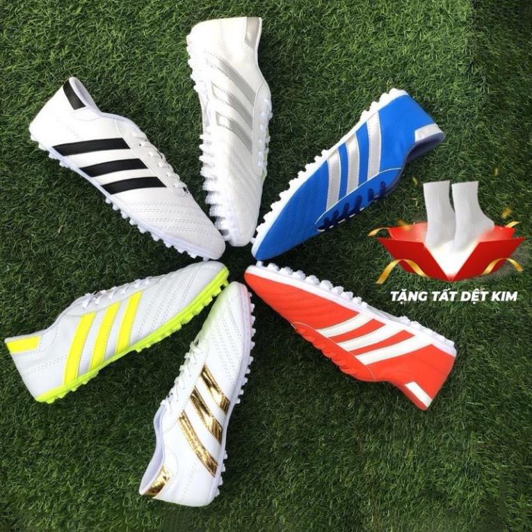 Giầy bóng đá phủi WIKA 3 sọc CT3 chính hãng đế thấp TF >