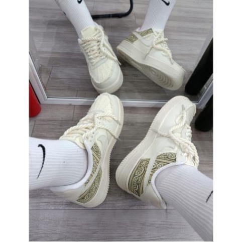 Hot Vip Giày Nike_ Air Force 1 thổ cẩm, AF1 Travis bigbag dây thừng hàng SC trung bản Cao Cấp nam nữ, Full Box, Bill