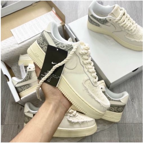 Hot Vip Giày Nike_ Air Force 1 thổ cẩm, AF1 Travis bigbag dây thừng hàng SC trung bản Cao Cấp nam nữ, Full Box, Bill