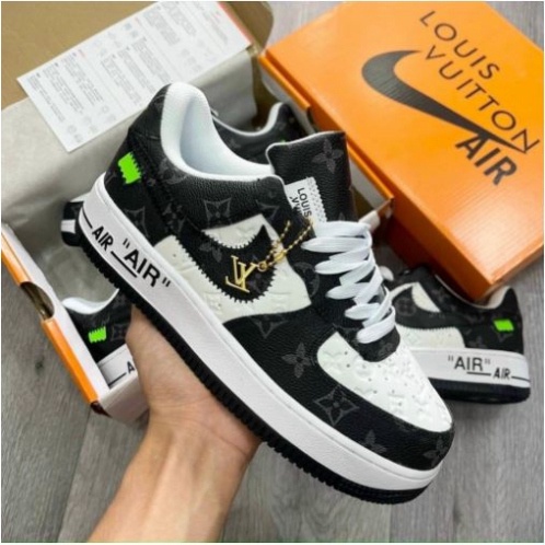 Giày_Nike Air Force 1 LV Đen Trắng, Giày AF1 LV Bản Cao Cấp Bản Đẹp Hot Trend 2023 Full Box Bill