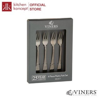 Viners - bộ nĩa select màu bạc - 4 món
