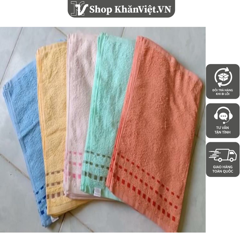 Khăn tay ( khăn vuông rửa mặt),Khăn lau Hải Cẩu Phong Phú HHD6 100% COTTON 28X42CM