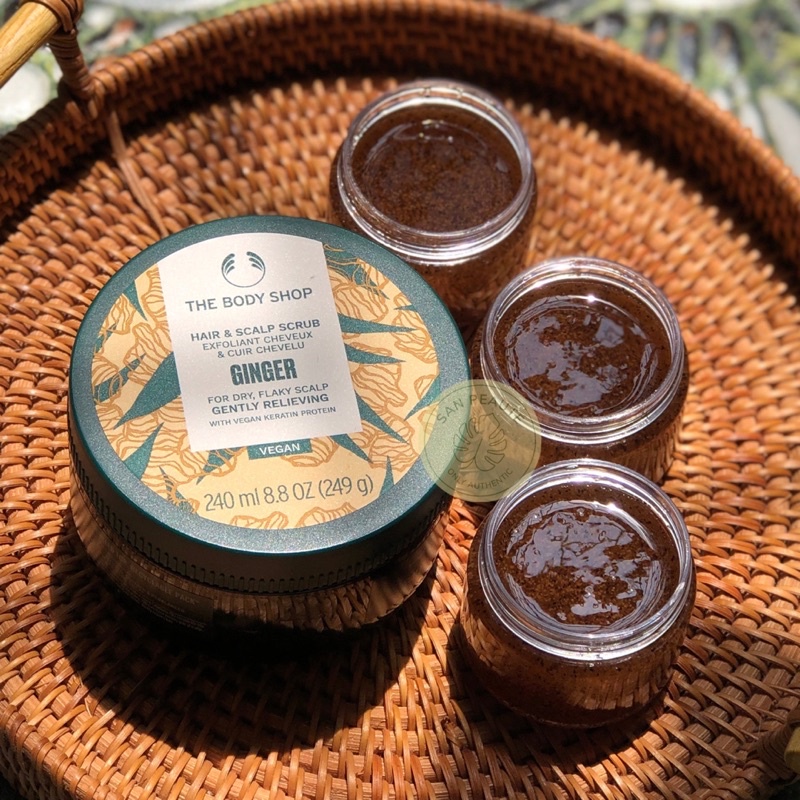 Dầu gội Tẩy tế bào chết da đầu Gừng The Body Shop Ginger Hair Scrub cho tóc khô