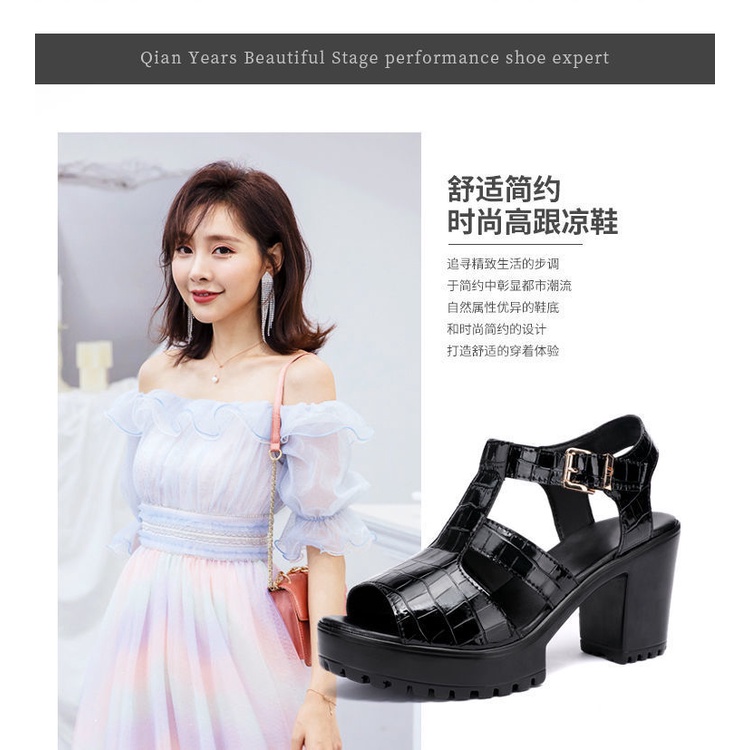 Sandal Cao Gót Hở Ngón Phong Cách Mới Mùa Hè 2023 Cho Nữ