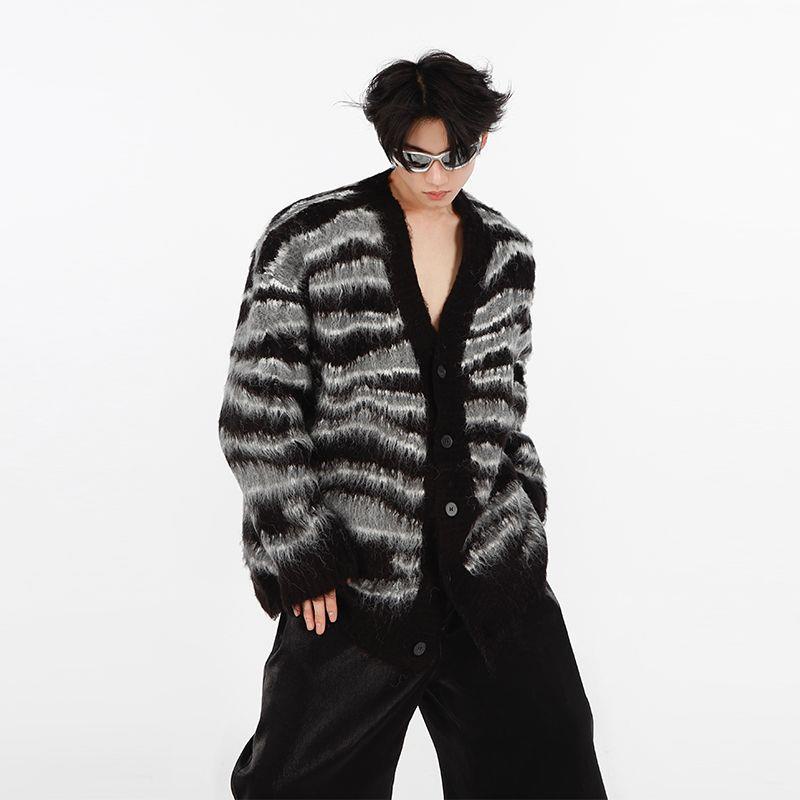 Áo Khoác cardigan Giả Nhung Lông Chồn Nhiều Màu Sắc Dáng Rộng Phong Cách Thu Đông Mới Cho Cặp Đôi