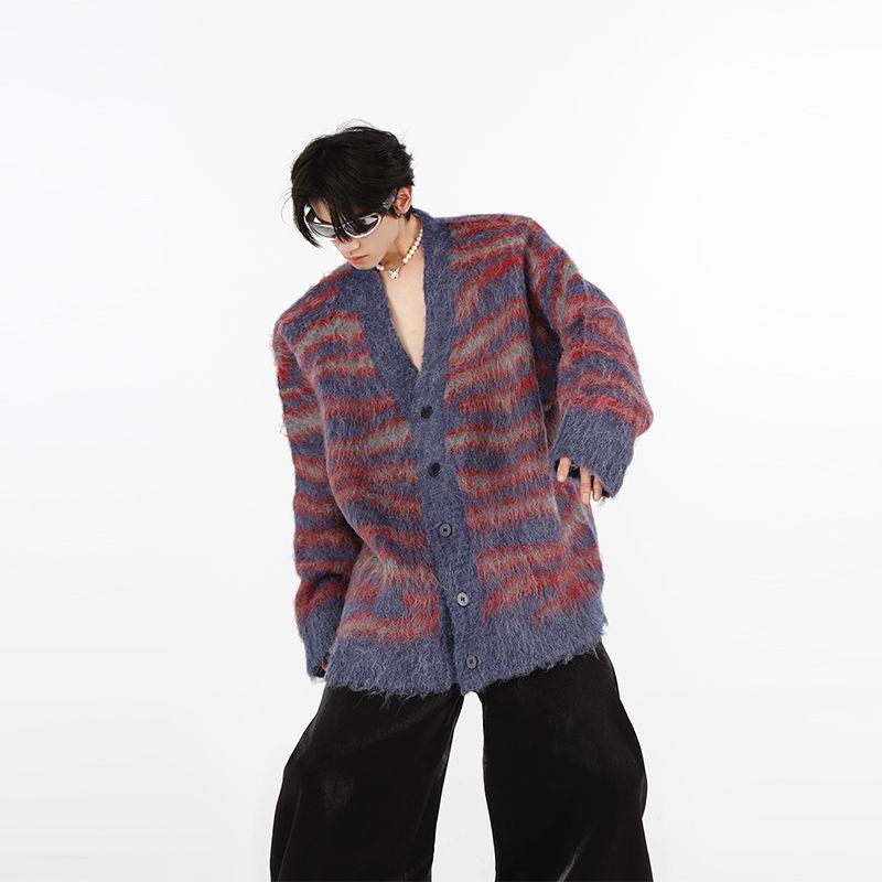 Áo Khoác cardigan Giả Nhung Lông Chồn Nhiều Màu Sắc Dáng Rộng Phong Cách Thu Đông Mới Cho Cặp Đôi