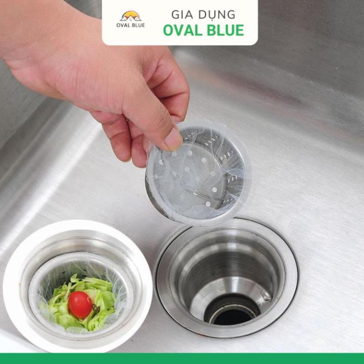 Túi Lọc Rác Bồn Rửa Chén Bát Thiết Kế Kiểu Lưới Siêu Dai Đầu Có Chun Co Giãn Chống Tắc Nghẽn Ống