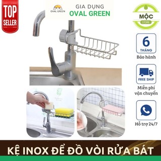 Kệ inox để đồ vòi rửa bát, rửa chén siêu tiện lợi
