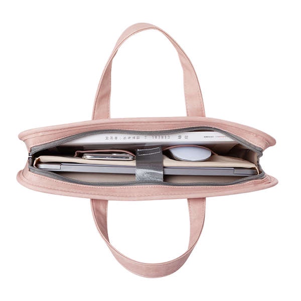 Túi Đựng laptop Di Động Hình Gấu Hồng Cho huawei matebook47 / 43 / 52 / 54cm / dell g3