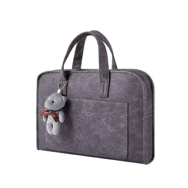 Túi Đựng laptop Di Động Hình Gấu Hồng Cho huawei matebook47 / 43 / 52 / 54cm / dell g3