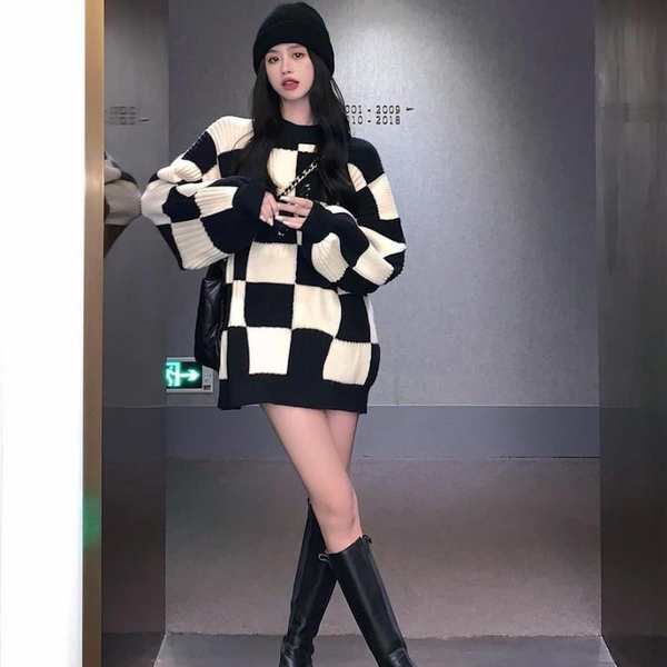Áo sweater Form Rộng Phong Cách Hàn Quốc Cho Nữ