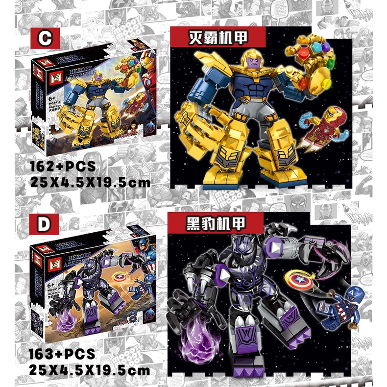 Đồ Chơi Lắp Ráp lego avengers venom thanos panther hulk Liên Minh Quan Hệ Siêu Anh Hùng