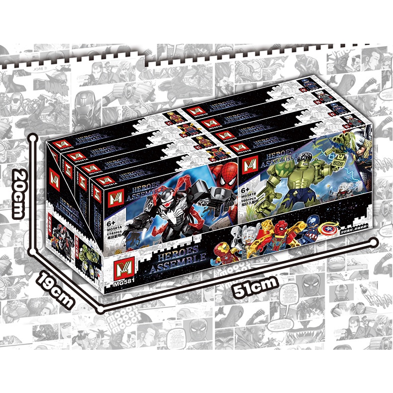 Đồ Chơi Lắp Ráp lego avengers venom thanos panther hulk Liên Minh Quan Hệ Siêu Anh Hùng