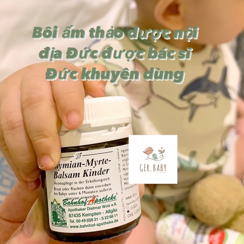 Dầu bôi ấm thảo dược Đức - Gerbaby