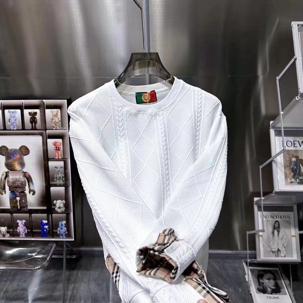 Burberry Áo Nỉ Cổ Tròn Họa Tiết Hoa Thời Trang Mùa Thu 2023