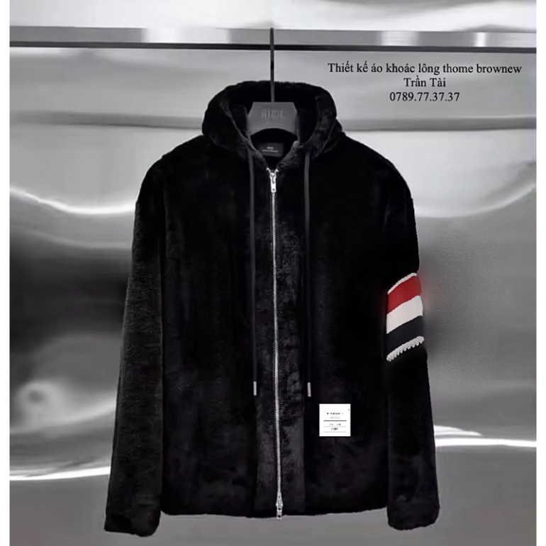 Áo khoác lông thome chất lông mượt 2 mặt có mũ thiết kế hot nhất mùa đông năm