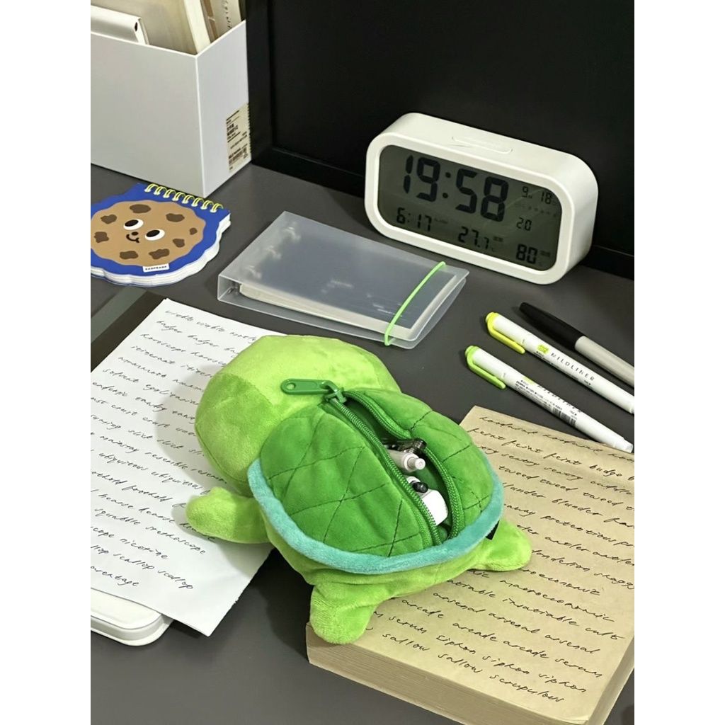 Hộp Đựng Bút Bằng Vải Bông Hình Động Vật Dễ Thương