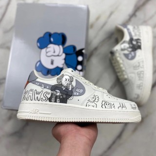 Giày thể thao nữ af1 bearbirck cổ thấp, giày sneaker nữ af1nike air force 1 họa tiết vẽ bản cao cấp - mon sneaker