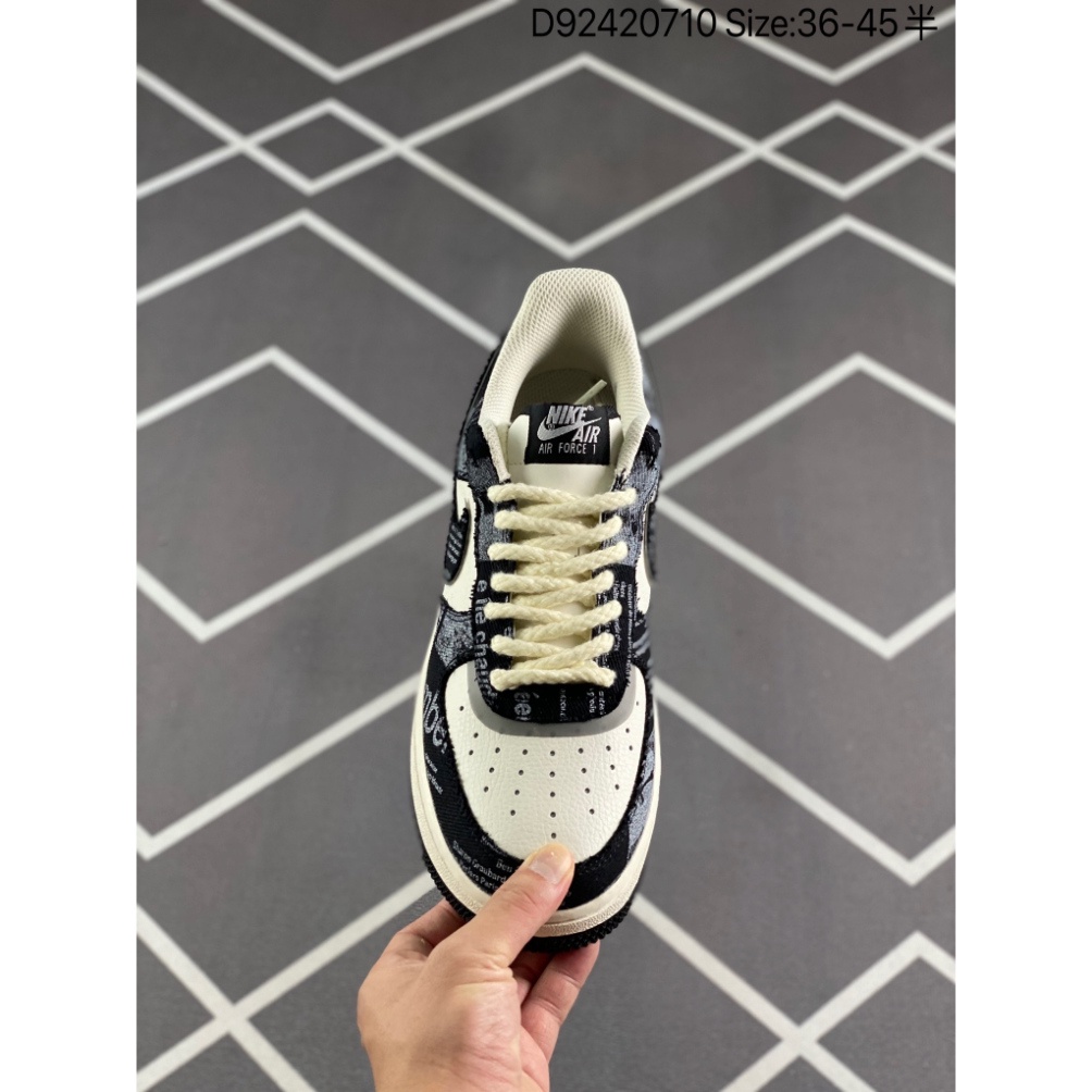 FullBoc Giày sneaker AF1 Họa Tiết Đen Trắng Hot trend, Giày AF1 full màu dùng đi học,tập gym,chạy bộ thể thao nam nữ