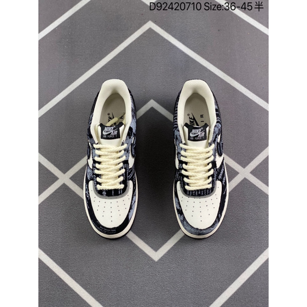 FullBoc Giày sneaker AF1 Họa Tiết Đen Trắng Hot trend, Giày AF1 full màu dùng đi học,tập gym,chạy bộ thể thao nam nữ