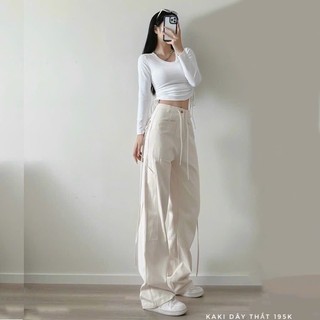 Kaki Suông Dây Thắt Siêu Hot Hit