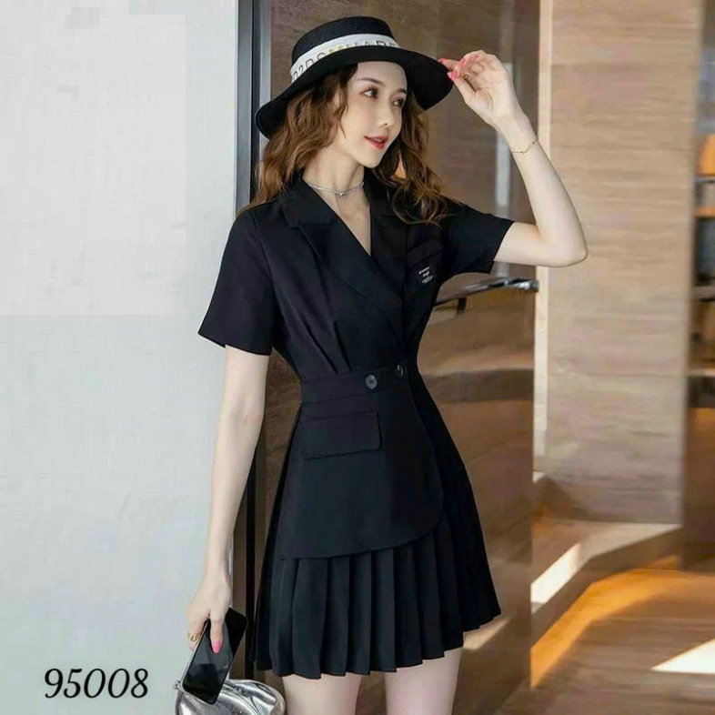 Đầm Xòe Nữ Xếp Ly Sang Chảnh Có Bigsize XRT024