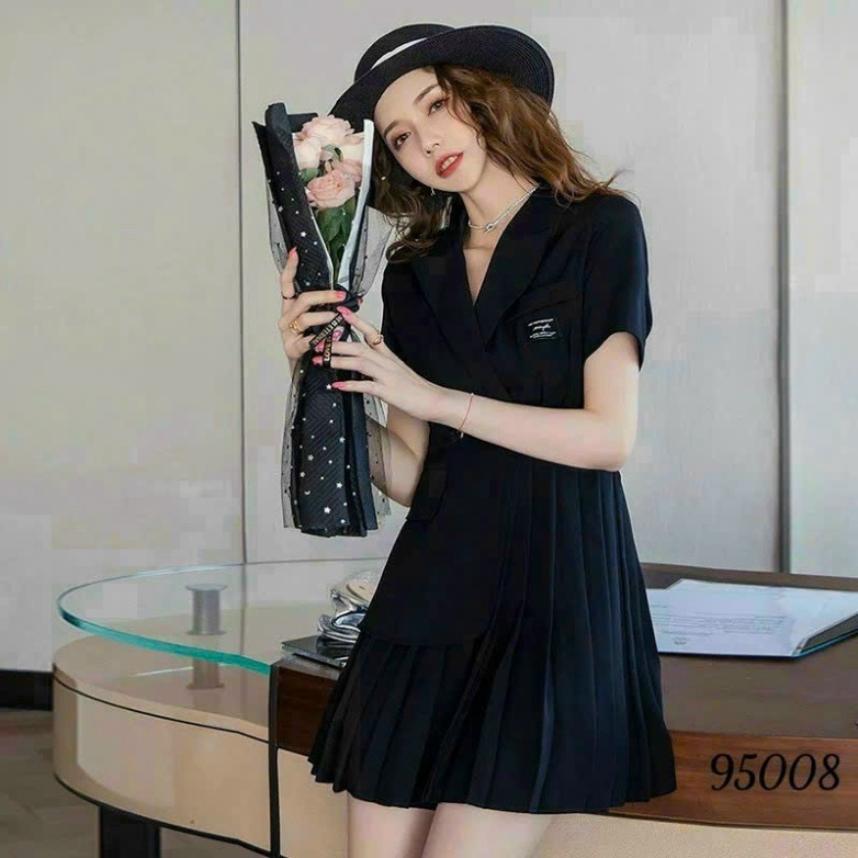 Đầm Xòe Nữ Xếp Ly Sang Chảnh Có Bigsize XRT024