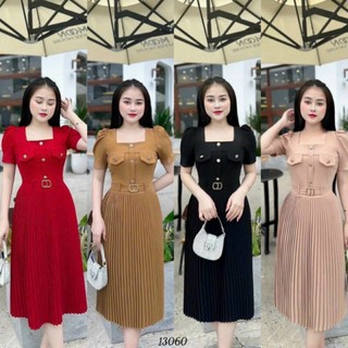 Đầm Xòe Nữ Xếp Ly Dễ Thương XRT061