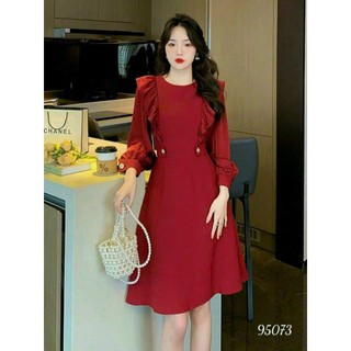 Đầm Xòe Nữ Dài Tay Siêu Dễ Thương XRT039