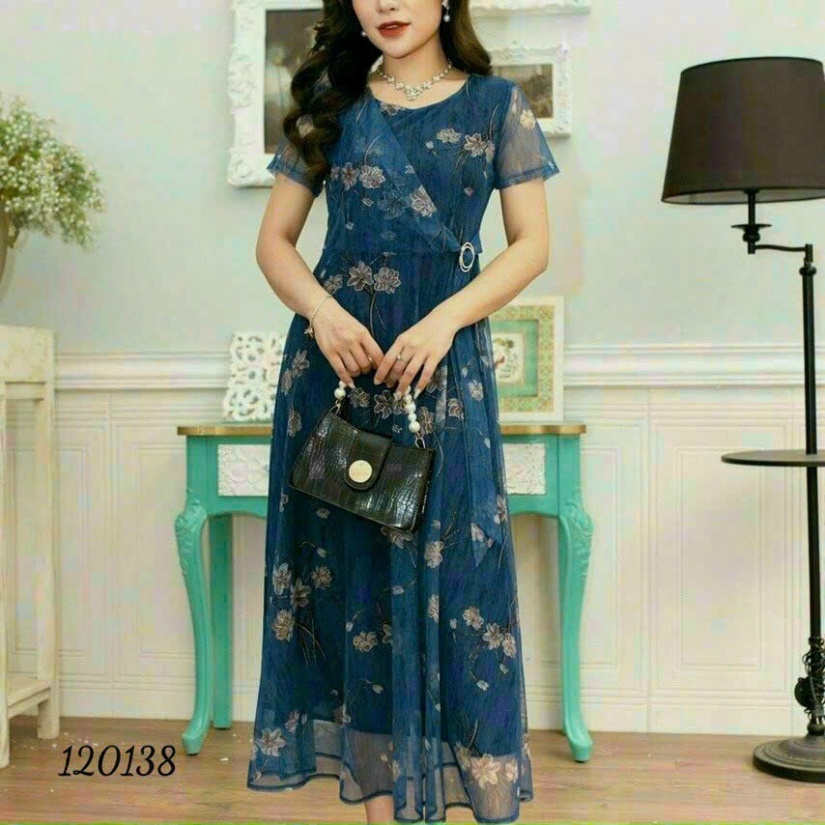Đầm Voan Nữ Hoa XRT005