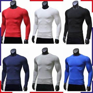Áo Giữ Nhiệt Đá Bóng Cao Cấp, Áo Body Thể Thao Nam Chất Liệu Vải Thun Co Giãn 4 Chiều