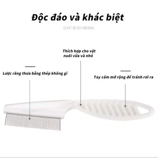 LƯỢC CHẢI VE RẬN CHO CHÓ MÈO