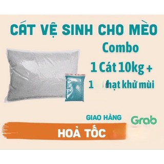 Cát vệ sinh cho mèo túi 10kg có kèm hạt khử mùi