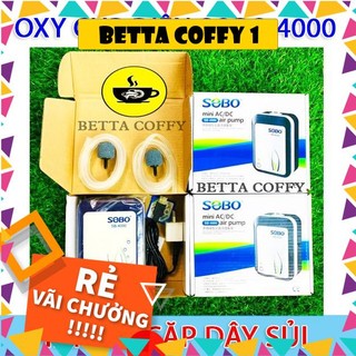 ❄️ Máy Sủi Tích Điện Sobo 4000 - Tặng 2 Cặp Dây Sủi Oxy - Cúp Điện cũng có Oxi