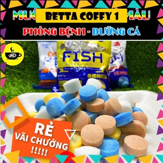 🔵🟡 Muối Khoáng Nén 4 Màu Dùng Nuôi Cá Cảnh 💗 🤍 - BETTA COFFY