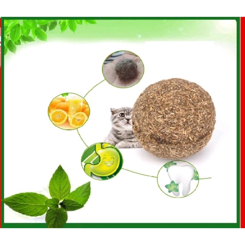 ĐỒ CHƠI BÓNG CỎ BẠC HÀ CAT NIP CHO MÈO