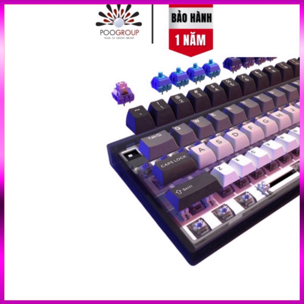 Khuyến mãi Kit bàn phím cơ FL-Esports MK870 3 Mode sẵn foam   ( sal