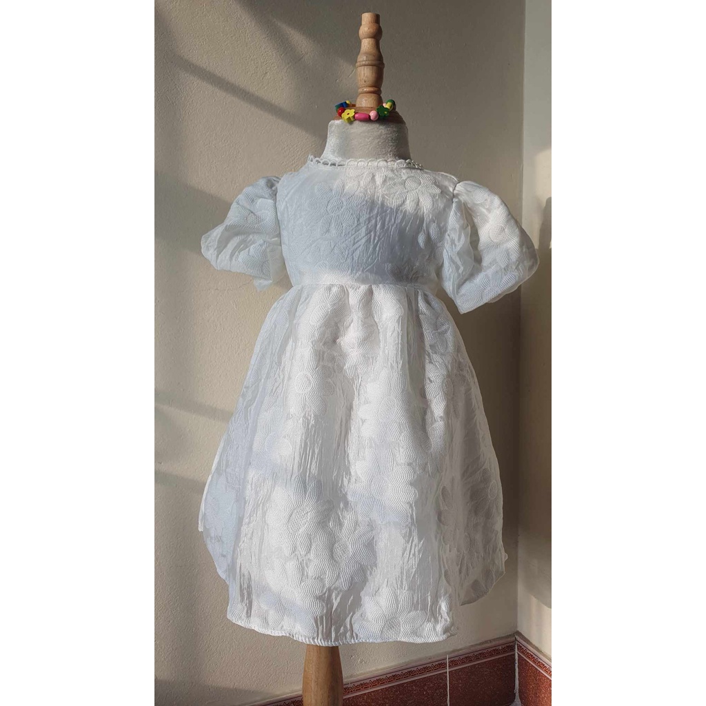 ⭐VÁY TRẮNG BỒNG CHO BÉ GÁI KIỂU NƠ LƯNG⭐