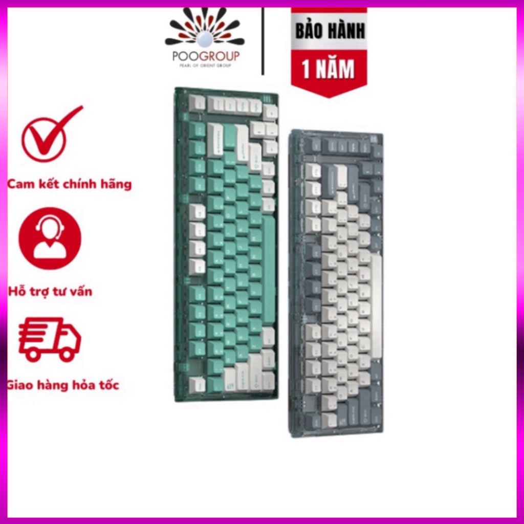 Khuyến mãi Bàn Phím Cơ FL-Esports Q75 3 Mode Blue Haze - Led RGB-Hot Swap có 3 chế độ kết nối: USB / 2.4 / Bluetooth ( s