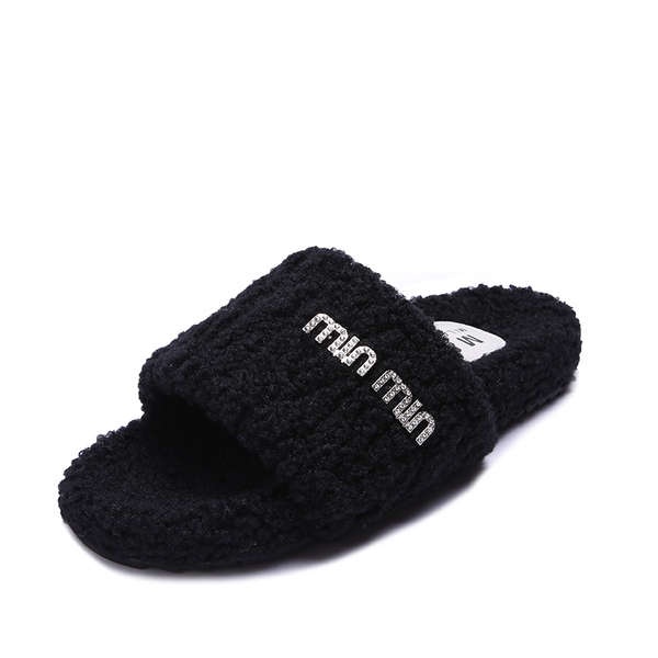 Dép Lông Cừu Đế Dày Thời Trang Thu Đông Cho Nữ